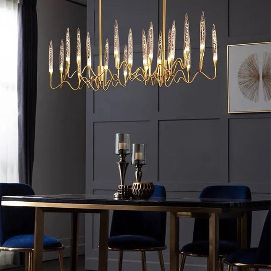 NYRA Crystal Candle Chandelier