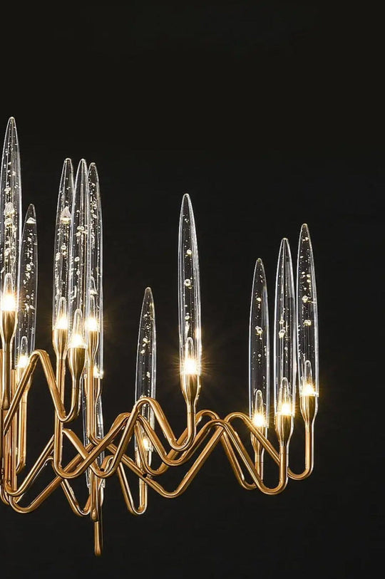 NYRA Crystal Candle Chandelier