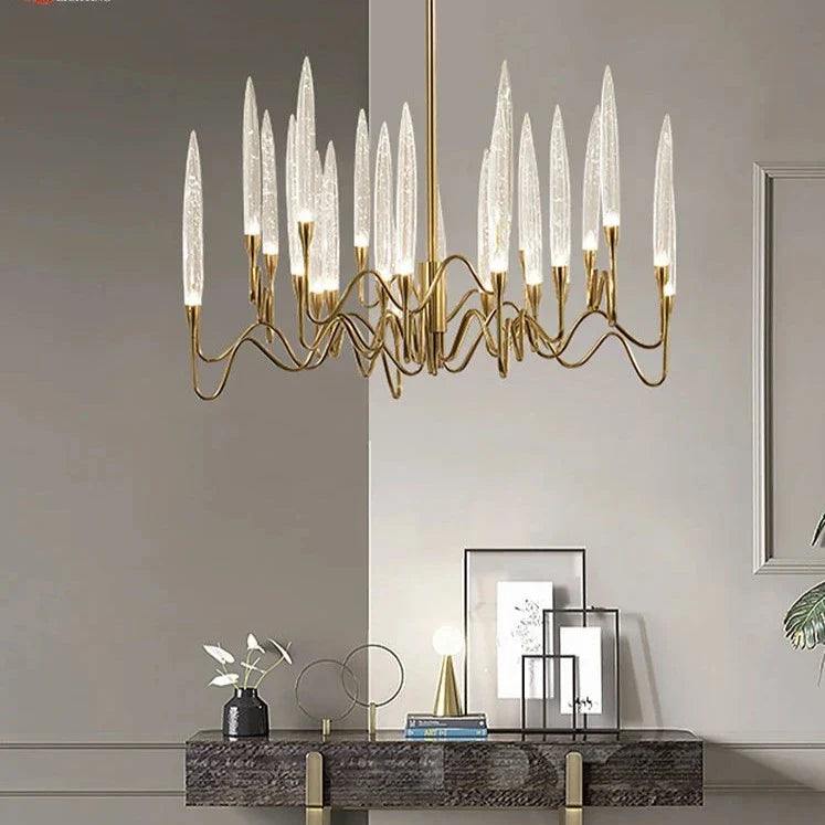 NYRA Crystal Candle Chandelier