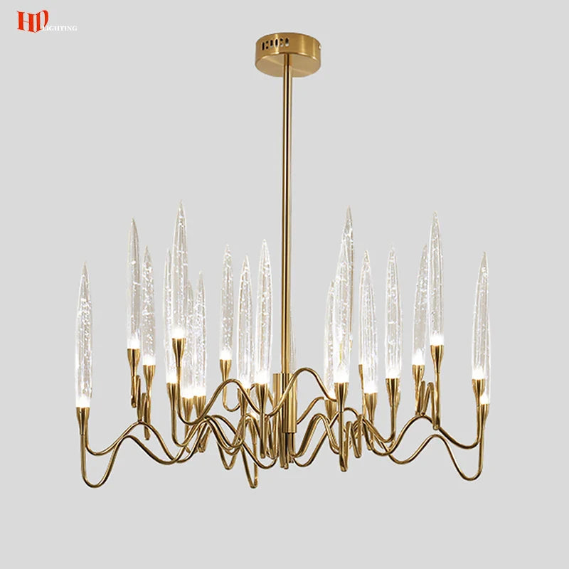 NYRA Crystal Candle Chandelier