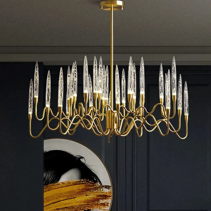 NYRA Crystal Candle Chandelier
