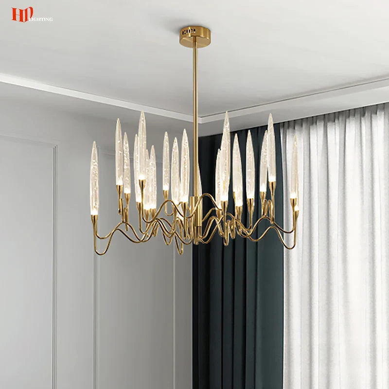 NYRA Crystal Candle Chandelier